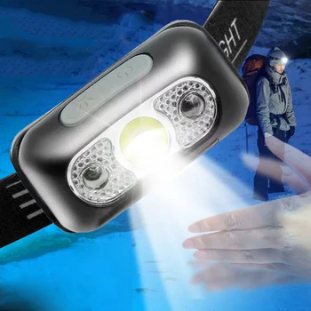 Işıkları far vücut sensörü baş feneri balıkçılık Sensörü lambaları şarj edilebilir Mini Far hareket açık kamp taşınabilir