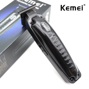 Kemei KM - 1579 Profesyonel Saç Kesme Erkekler için Akülü Saç Düzeltici Makinesi USB Şarj Saç Kesme Makinesi Kesme Saç