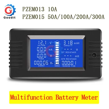 PZEM DC 0-200V 300A Çok Fonksiyonlu Voltmetre Ampermetre Araba pil test cihazı Kapasite direnci elektrik Gerilim Metre monitör