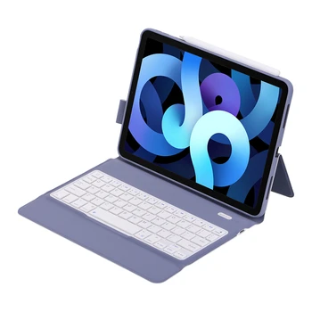 Yumuşak Kılıf İçin iPad Pro Air4 Klavye ile Bluetooth uyumlu Klavye İçin iPad Pro 11 2018 2020 2021 Standı Kapak ile Kalem Yuvası