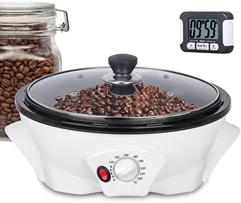 Kahve Kavurma Makinesi Kahve Çekirdekleri Kavurma Cafe Shop Ev Kullanımı için 500g / 1.1 lb (Yükseltme 110 V-120 V)