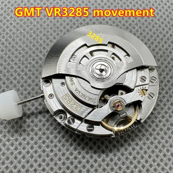 Yeni modeller Shanghai 3285 GMT 4 el otomatik mekanik hareketi mavi denge tekerleği erkek saati hareketi VR3285 126710