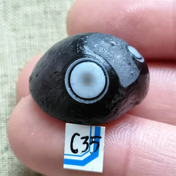 Doğal Siyah Akik Çakra Taş Mineral Örneği Enerji Kristal Şifa Gem Kolye DIY