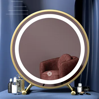 Duş Yatak Odası Ayna Estetik İskandinav Yuvarlak Soyunma Kompakt duvar aynası Büyük Lüks Espejo Decorativo Pared Ev Dekorasyonu