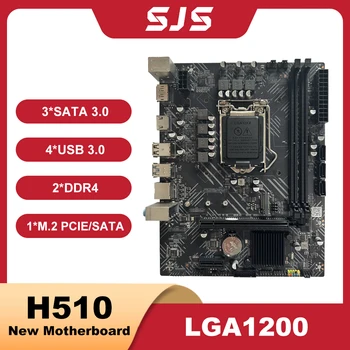 SJS Yeni H510 Anakart M-ATX LGA1200 DDR4 placa mae Desteği 10 Gen 11 Gen İşlemci CPU PCIE 3.0 SATA3. 0 M. 2 64GB 3200MHz