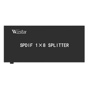 Fiber Toslink SPDIF 1 giriş 8 çıkış Splitter 1x8 Dijital Optik Ses Dönüştürücü Destek DTS AC3