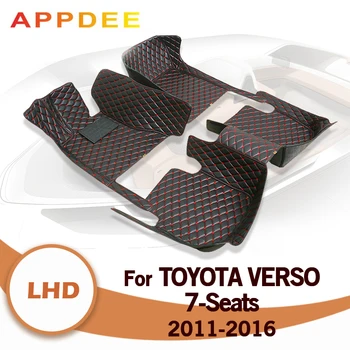 Araba Paspaslar Toyota Verso İçin Yedi Koltuk 2011 2012 2013 2014 2015 2016 Özel Ayak Pedleri Halı Kapak İç Aksesuarları