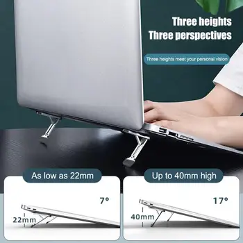 Laptop standı Katlanır Kaldırma bilgisayar masaüstü standı Uygun Soğutma Taban Braketi Tablet Dizüstü Standı Soğutma Pedi Katlanabilir