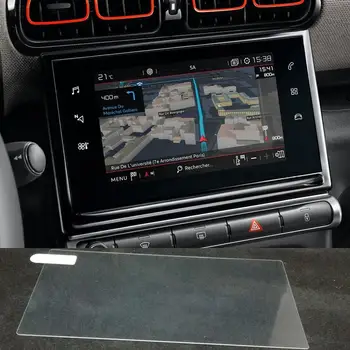 Ekran Koruyucu Film temperli Cam CİTROEN C3 AİRCROSS 2016-2020 Araba radyo GPS Navigasyon ekran koruyucu
