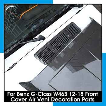 Mercedes-benz G sınıfı W463 2012-2018 Gerçek Karbon Fiber Ön Kapak Hava Çıkış Dekorasyon Araba Görünüm Modifikasyonu