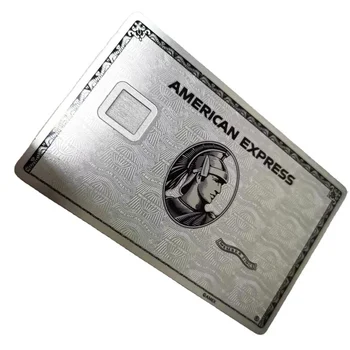 Özelleştirilmiş Boş Metal Kredi Kartları, Fabrika Toptan Boş banka kartı Emv Çip Sto Destek baskı kişisel adı