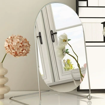 Ayaklı masa Dekoratif Aynalar Estetik Taşınabilir Yatak Odası Dekoratif Aynalar Makyaj Specchio Ev Dekorasyon Lüks YY50DM