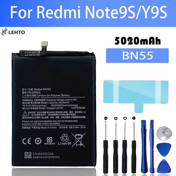Yeni 100 % orijinal BN55 Pil Redmi İçin Note9S / Y9S telefonu Pilleri Bateria
