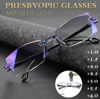 Safir yüksek sertlik anti-mavi ilerici Uzak Ve Yakın Çift Kullanımlı okuma gözlüğü