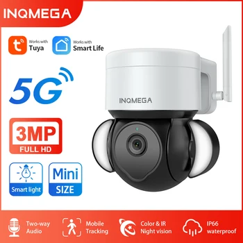INQMEGA Akıllı TUYA PTZ 5G Kamera PIR Algılama Mobil İzleme Desteği Alexa Google Asistan Güvenlik CCTV Video Gözetim