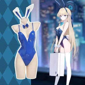 Anime Oyunu Mavi Arşiv Cosplay Kostümleri Seksi Rugan Playboy Bunny Rol Oynamak Kostüm Cadılar Bayramı Partisi Tulumlar