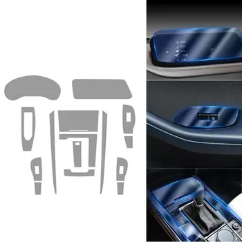 Mazda için CX30 2020 Navigasyon Merkezi Konsol Vites Paneli Ekran TPU Araba İç GPS koruyucu film Anti-Scratch Onarım Sticker