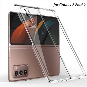 samsung Galaxy Z Kat 2 Kılıf Tam Ön Arka Koruyucu Kapak için Galaxy Z Fold2 Kılıfları Darbeye Dayanıklı Yumuşak TPU Şeffaf Kılıf
