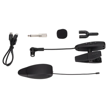 Kablosuz Yaka Mikrofonu 360° Dönebilen UHF klipsli Kondenser Mikrofon Alıcı ve Verici Sistemi İle Röportaj İçin