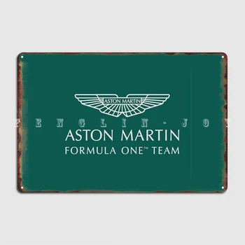 Aston Martin Metal Plak Poster Duvar Mağara Plaklar Duvar Retro Tabela Posteri