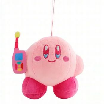 8Cm Sanrio Kirby Kolye Peluş Peluş okul çantası Hediye oyuncak Araba Anahtarlık Çocuk Doğum Günü Dekorasyon Hediye