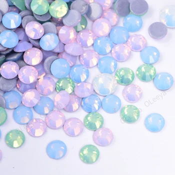 Toplu Paket Çanta Toptan Daha iyi Dmc Glitter Düzeltme S Ss6-ss30 Kristal Sıcak Düzeltme Opal Serisi