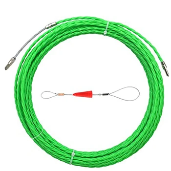 1 Takım misina kablo çekici Kiti 4.5 Mm PET Elektrik kablo çekici 10M 33Ft Yeşil Polyester