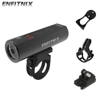 Enfitnix Navi600 ışık algılama akıllı bisiklet ön ışık ve dokunmatik ekran ayarlamak MTB yol bisikleti akıllı farlar 100-600LM
