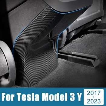 Araba Aksesuarları Tesla Modeli 3 Y 2017 2018 2019 2020 2021 2022 2023 Arka Klima Havalandırma Çıkışı Anti Kick Trim