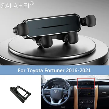 Araba cep telefonu yuvası Tutucu Toyota Fortuner 2016 İçin 2017 2021 Hava Firar GPS Standı Özel Destek Braketi İç Aksesuarları