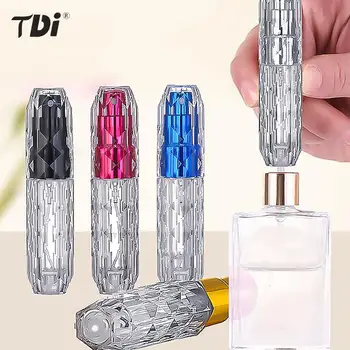 1 adet Kristal Alt Dolum Parfüm Şişesi Taşınabilir Premium Dağıtıcı Sprey Parfüm Atomizer Sıvı Konteyner Kozmetik