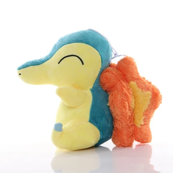 1 adet 18cm TAKARA TOMY Pokemon Cyndaquil peluş oyuncaklar Yumuşak Doldurulmuş Hayvanlar Oyuncaklar Bebek Hediyeleri Çocuklar Çocuklar için