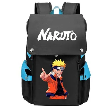 Naruto Schoolbag Naruto Kakashi Seviyorum Luo Sol Kaburga Uchiha Itachi Ilköğretim ve Ortaokul Öğrencileri Baskılı Sırt Çantası