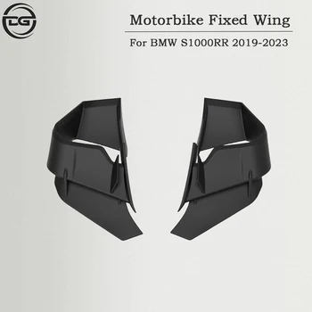 BMW için S1000RR S1000 RR 2019 2020 2021 2022 2023 Yüksek Kaliteli Siyah Cam Kanat Fairing Ön Aerodinamik Spoiler Winglet
