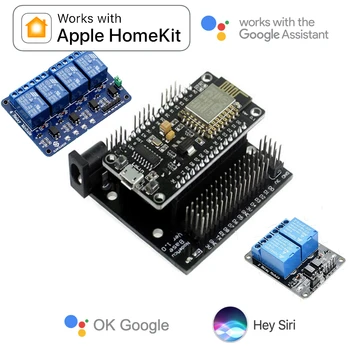 Apple HomeKit Uyumlu Panjur Perde Motoru Akıllı Ev WiFi Anahtarı 4 Röle Siri Google Asistan Ses Kontrolü V2