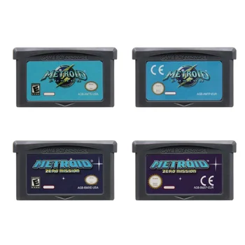 GBA Oyunları Metroid 32-bit video oyunu Kartuşu Konsolu Kart Metroid Fusion Sıfır Görev GBA için NDS ABD EUR Sürümü