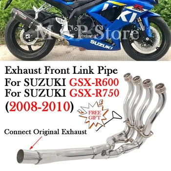 Motosiklet Egzoz Sistemi Değiştirmek Kaçış Moto Ön Bağlantı Borusu SUZUKI GSX-R600 GSX-R750 GSXR 600 2008 - 2010 K8 K9 L0 Slip-On