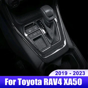 Toyota için RAV4 XA50 2019 2020 2021 2022 2023 RAV 4 Hibrid Araba Merkezi Vites Paneli ayar kapağı Aksesuarları LHD RHD