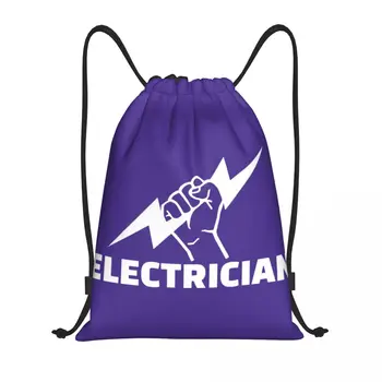 Elektrikçi ipli sırt Çantası Spor spor çanta Erkekler Kadınlar için Mühendis Elektrik Eğitim Sırt Çantası