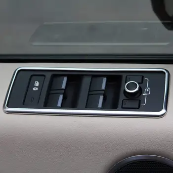 Land Rover Range Rover Sport 2014-2017 için, ABS Plastik Pencere Kaldırma Anahtarı Düğmesi krom çerçeve Trim
