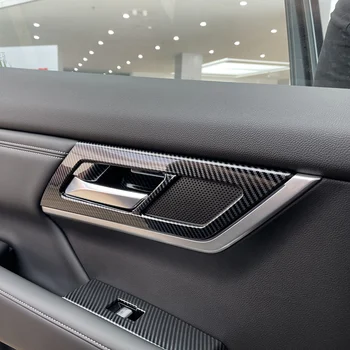 Araba Karbon Fiber ABS iç kol krom çerçeve Trim Çıkartmalar Mitsubishi AİRTREK 2022 İçin