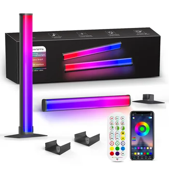 RGB pikap ışık ses kontrolü LED senfoni ışığı Akıllı App Kontrolü Müzik Ritim Ortam lambası TV Bilgisayar Oyunu Masaüstü Dekor