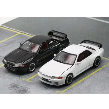 Diecast 1: 64 Ölçekli Nissan GTR R32 Spor Simülasyon Alaşım Araba Modeli Koleksiyonu Hatıra Ekran Süsler Araç Oyuncak