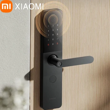 Xiaomi Akıllı Akıllı Kapı Kilidi E10 Tip-c Uzun Pil Ömrü Bluetooth NFC Doğru Tanımlama Parmak İzi Şifre Kapı Zili