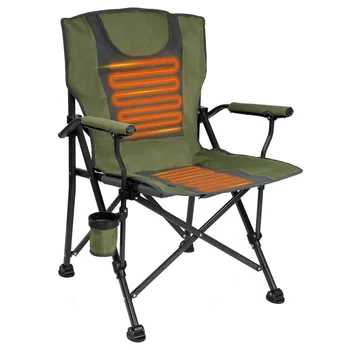 Kamp sandalyesi Taşınabilir 3 ısıtma seviyeleri Bardak Tutucu ile Dahili Cep Açık Plaj