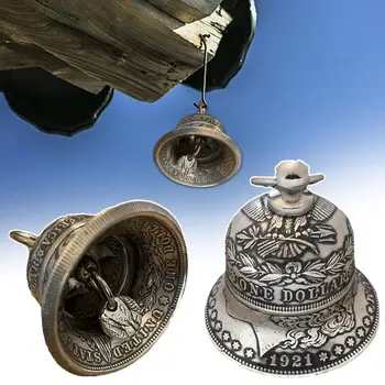 2023 Yeni Gümüş Dolar Çan Amerikan gümüş paralar Bells Koleksiyon Dekor Zanaat Sikke Kolye Ev askı süsleri S7b4