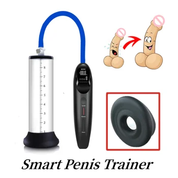 Akıllı Elektrikli Penis Pompası Vakum Pompası Ereksiyon için En Uygun Kpa Emme Serbest Bırakma Döngüsü Erkek Genital Büyütme Seks Oyuncakları Adam için