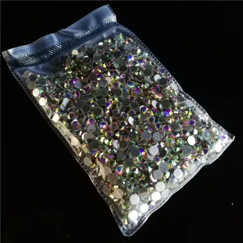 10 Torba/grup Flatback Olmayan düzeltme yapay elmas SS20 AB Kristal Glitter Tutkal Konfeksiyon Dikiş Strass Tırnak Yüz Taşlar Giyim Elbise
