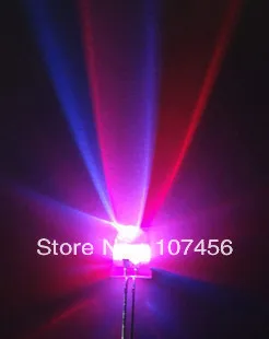 100 adet 8mm 2pin rgb flaş LED Lamba-Ultra Parlak rgb LED DIY 8mm ışık yayan diyot su temizle led