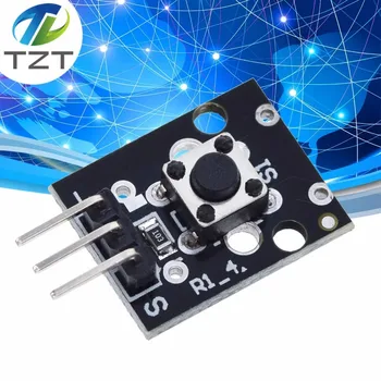TZT KY-004 3pin Düğme Anahtarı değiştirme sensörü Modülü Arduino Dıy için Başlangıç Kiti 6 * 6*5mm 6x6x5mm KY004